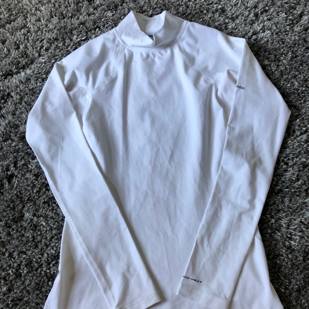 Columbia white Omni-heat shirt